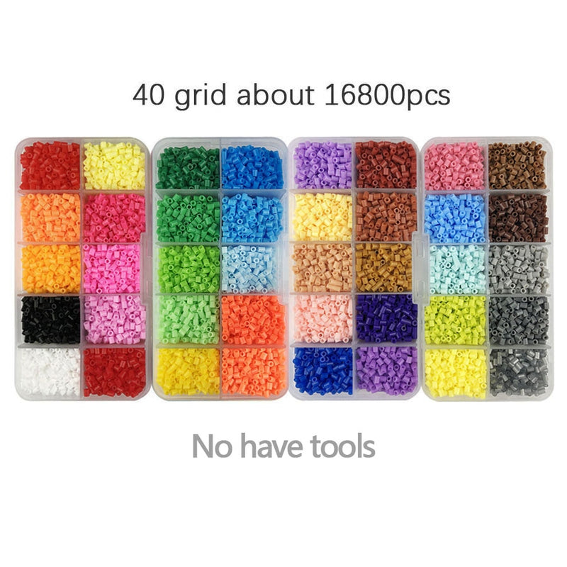 2.6mm Mini Hama Beads 80Colors kits perler PUPUKOU Beads Tool and template Education Toy Fuse Bead Jigsaw Puzzle 3D For Children