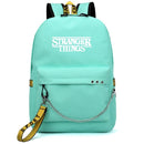 New Stranger Things backpack HELLFIRE Multifunction USB Charging Travel Canvas Student Backpack For Teens Boys Girls School Bag