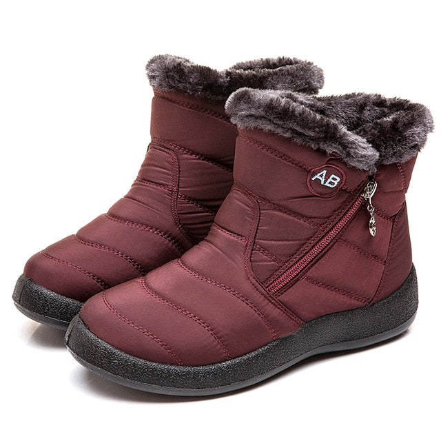 ¡Novedad de 2019! Botas YAERNI para Mujer, Botas de nieve impermeables para zapatos de invierno, Botas tobilleras ligeras informales para Mujer, Botas cálidas de invierno para Mujer