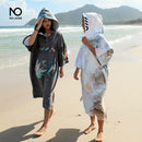 Nu-June Toalla cambiante Toalla de playa Microfibra Cambiante Bata Capa Hombre Mujer Albornoz Con capucha Surf Poncho Toalla Traje de baño Ropa de playa