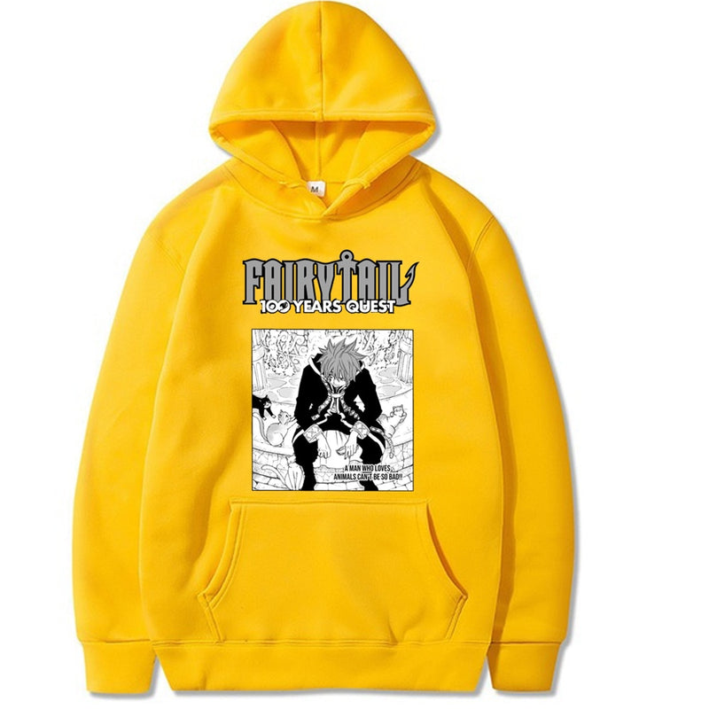 Women Hoodies Fairy Tail  Women Pullovers Hoodies Sweatshirts Natsu Print Anime Hoody Streetwear Tops