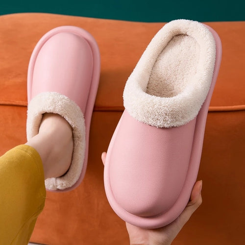 Wasserdichte Hausschuhe Damen Herren Winter Home Floor Schuhe Warmer Plüsch Herausnehmbare Einlegesohle Lovers Kitchen Working Slipper SH472