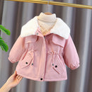 Girls Jackets 2021 New Winter Coat Foreign Style Children&