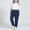 Autumn and winter new large size casual jeans 7XL 8XL 9XL fashion women&
