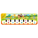 90x27cm Baby Musical Play Mat Animals Sound 8 Instruments Tone Adjustable Piano Keyboard Educational Toys for Children Kids Gift