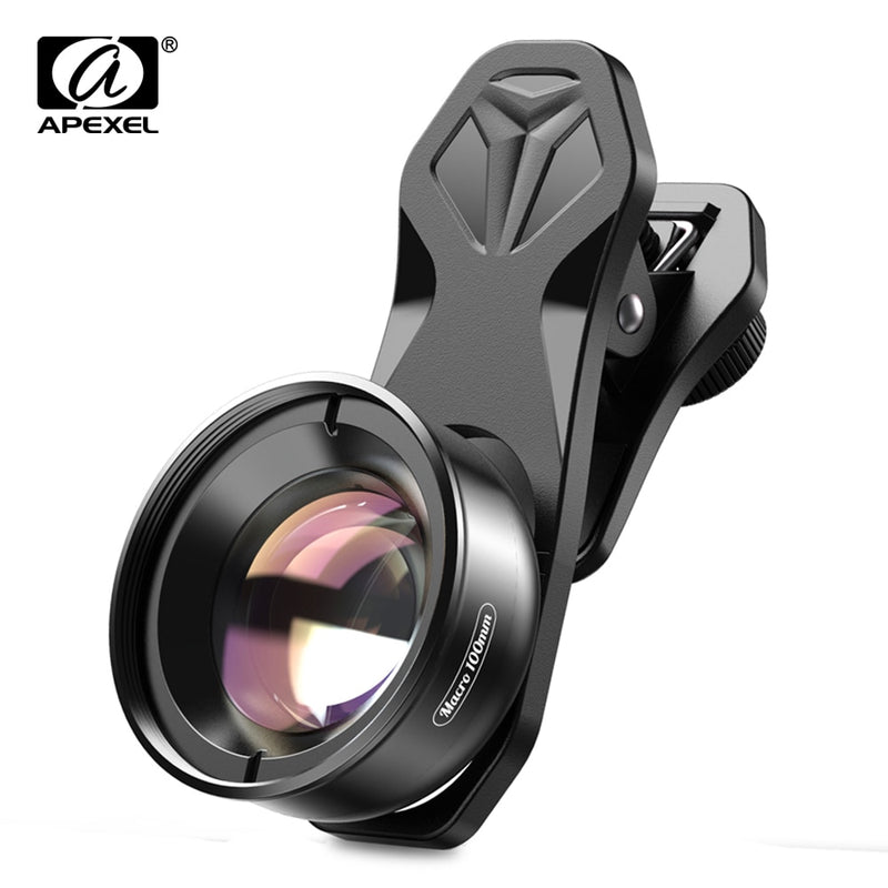 APEXEL camera phone lens 100mm macro lens 4K HD super macro lenses+CPL+star filter for iPhonex xs max Samsung s9 all smartphone