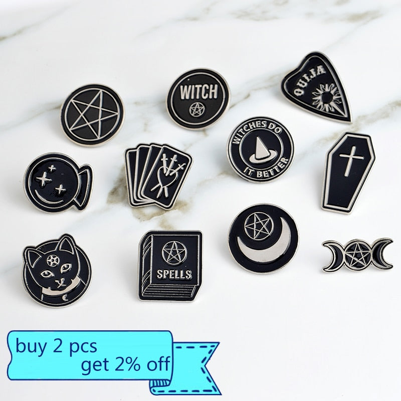 Witches do it better witch ouija spells black moon pins Badges Brooches Lapel pin Enamel pin Backpack Bag Accessories Witch pin