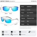 SIMPRECT Polarized Sunglasses Men 2022 Driver's Photochromic Sunglasses Vintage Retro Square Anti-glare Sun Glasses For Men