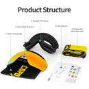 Marca COPOZZ, gafas de esquí profesionales, lentes de doble capa, antiniebla, UV400, grandes gafas de esquí, esquí, Snowboard, hombres, mujeres, gafas de nieve