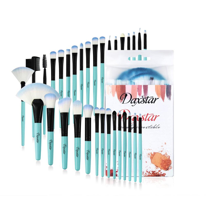 Kainuoa 32-teiliges Make-up-Set Foundation Lidschatten Lippenstifte Puder Highlight Abdeckpinsel Professionelles Make-up-Tool-Kit mit Tasche