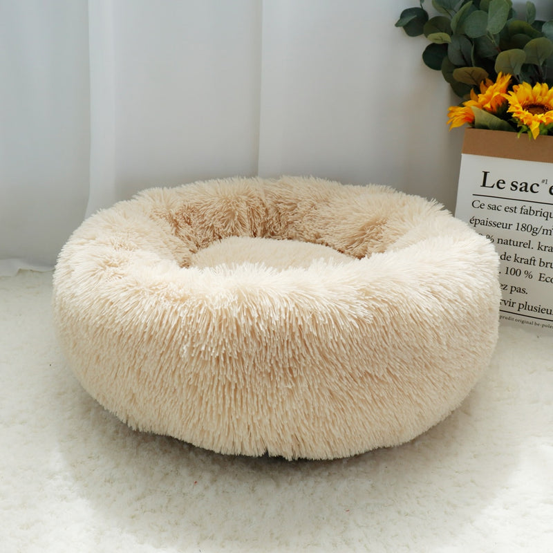 Soft Plush Pet Dog Bed Kennel Warm Pet Puppy Cushion For Small Large Dog House Cat Calming Bed Washable Mat Sofa Dogs Supplies