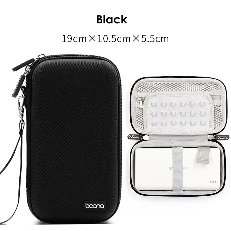 Hard Shell Digital Gadgets Storage Bag for Mac Adapter Mouse Data Cable Earphone HDD Electronics Gadgets Organizer Case