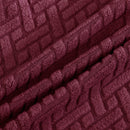 Wing back Chair Cover Jacquard Spandex Stretch Slipcovers for office Chairs Stylish 2 Piece Set With Elastic Band