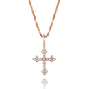 TOPGRILLZ, colgante de plata de ley 925 para mujer, colgante de Cruz de Zirconia cúbica helada, joyería de moda de Hip Hop para regalo