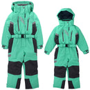 Children's winter outdoor bodysuit ski suit windproof snow and water plus velvet thickening snow town ski equipment bodysuit