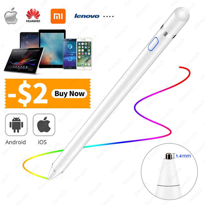 Tablet Touch Pencil For Stylus Apple iPad Pro 10.5 12.9 11 9.7 Air 2 3 Mini 5 4 Smart Active Pen For Stylus Huawei Xiaomi Lenovo