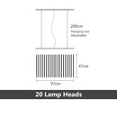 Lámpara de araña LED moderna, iluminación nórdica negra/blanca para oficina, lámparas colgantes para sala de estar, luces colgantes para el hogar, accesorios para Bar y comedor