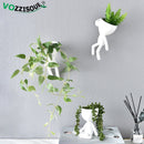 HOT Tree Man Flower Pot Planters for Plants Nordic Plant Pot Wall Modern Pot Plant Wall Pots Wall Flowerpot Cute White Planter