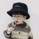 Winter Baby Girls Boys Bucket Hat Cute Children Outdoor Sun Cap Warm Beanies Kids Lamb Cotton Adjustable Hats Thick Warm Caps