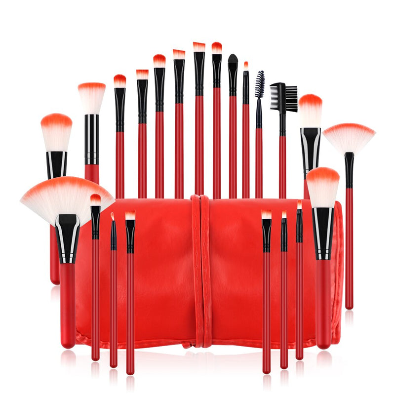 22pcs Makeup Brushes Cosmetic Set Powder Foundation Eyeshadow Brush Tool case Eye Face Powder Foundation Brushes