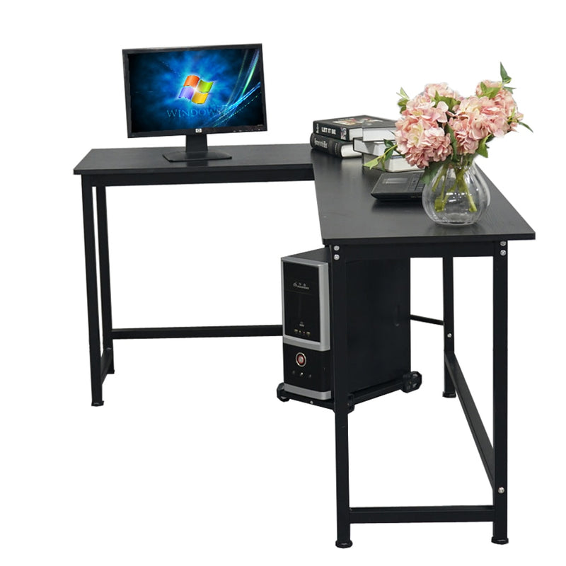 Two Colors L-ShapedL-Shaped Desktop Computer Desk  Computer Table PC Desk Rotating Corner Desk &amp; Modern Office Study Workstation