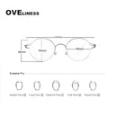 Titanium Screwless Eyewear Prescription Retro Eyeglasses Frame Women Round Myopia Optical Korean Spectacles Glasses Frame Men