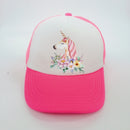 baby girl unicorn hat cap accessories for 2-8 year girls unicorn rainbow baseball cap casquette summer sun truck hat for kids