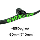 SYNCROS Carbon Fiber Mountain Mountain Integrated MTB Manillar FRASER IC SL -8 -17 -25 Tres especificaciones con tornillos de titanio