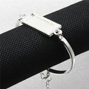 Fit 10x25mm Vintage Metal Rectangle Blank Setting Bezel Cabochon Bracelet Rectangle Base For DIY Bangle 5 strands/lot K05376
