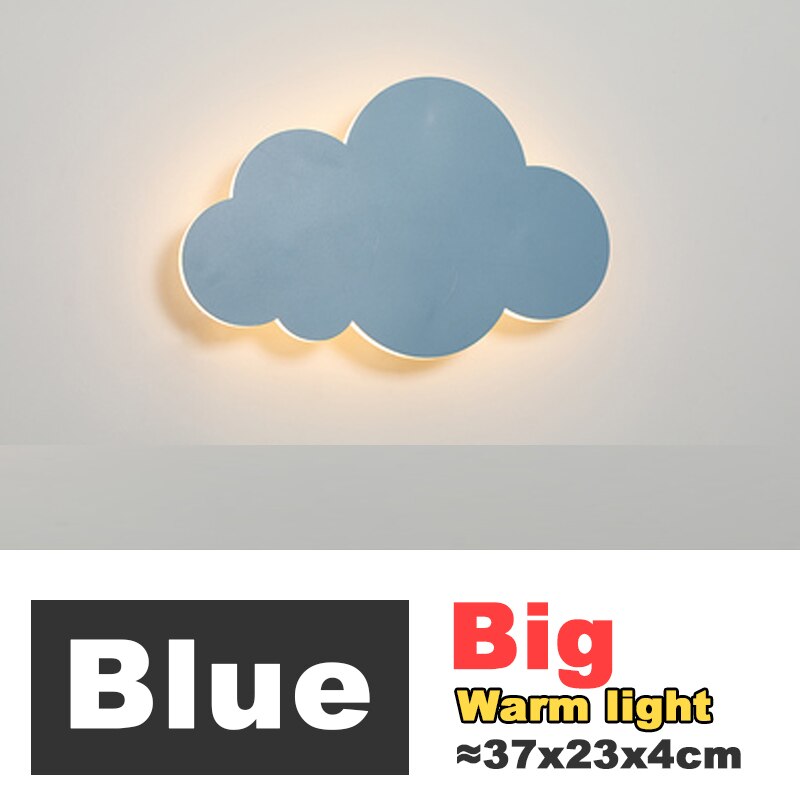 Homhi Cloud Kids Wall Decor Loft Bed Wall Light Fixture Children&