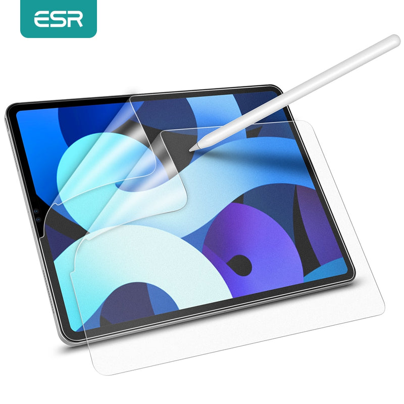 ESR 2pcs Paper Feel Film für iPad Air 4/iPad Pro 12.9 11 2020 für iPad 8. 7. iPad Air 3/2/1 Displayschutzfolie beschreibbar