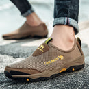 Summer Mesh Shoes Men Sneakers Plus Size Lightweight Breathable Walking Footwear 2022 New Slip-On Comfortable Casual Men&