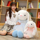60/100CM Kawaii Room Decor Crown Rabbit Plush Toy Animal Big Ears Rabbit Jouet Enfant Soft Filled Pillow Halloween Birthday Gift