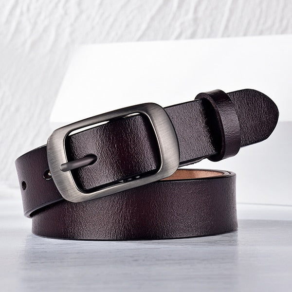 DWTS  Women Belt Fashion Female Belt Women Genuine Leather Belts For Women Female Belts Pin Buckle belts Fancy Vintage for Jeans