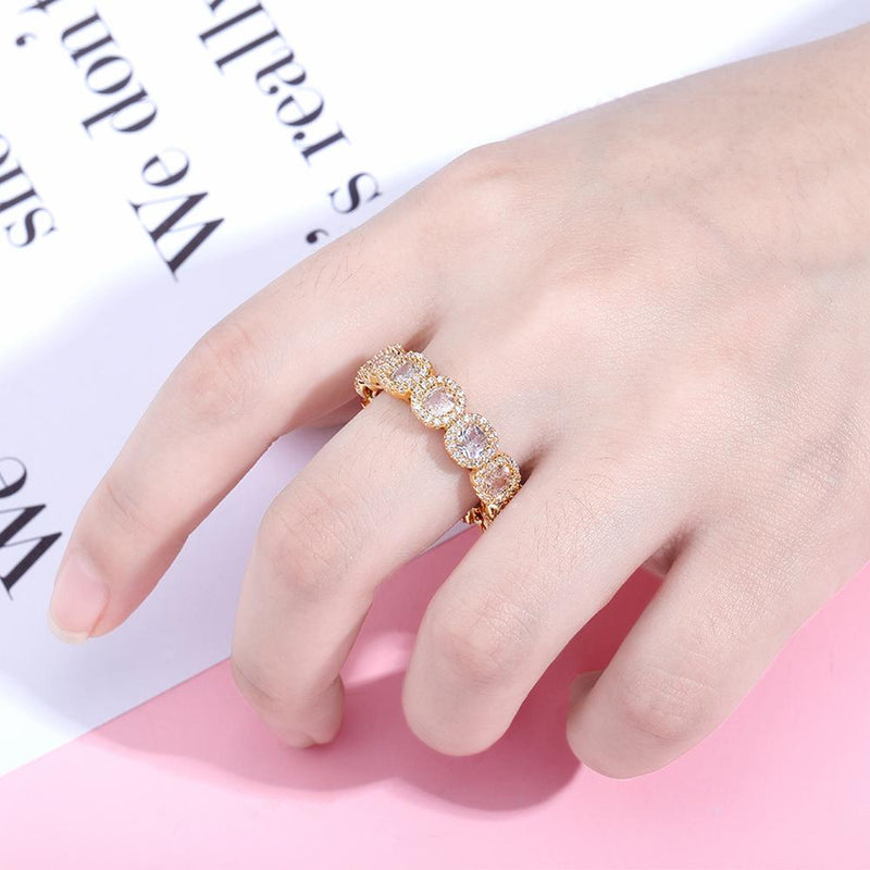 TOPGRILLZ 2020 New 27MM Zircon Rings Gold Color High Quality Copper Iced Out Rings Hip Hop Fashion Jewelry Gift For Men Women