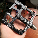 Nuevos pedales de bicicleta antideslizantes de 3 rodamientos sellados de aleación de aluminio CNC, pedales de bicicleta de montaña ultraligeros de pie plano, piezas de bicicleta MTB