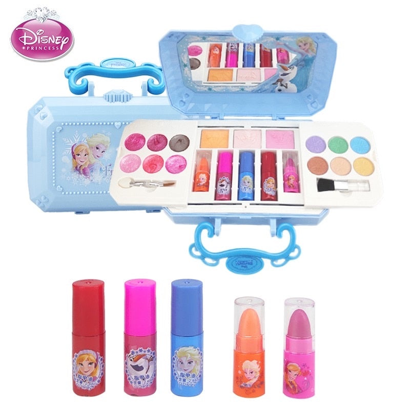 Neue Disney Mädchen Frozen Elsa Anna Kosmetik Beauty Set Spielzeug Kinder Schneewittchen Prinzessin Mode Spielzeug Spielhaus Kinder Geschenk