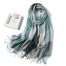 2022 bufanda hiyab a cuadros para mujer, Pashmina, chales para mujer, Foulard, diadema con borlas, bufandas de invierno tipo Cachemira, abrigos cálidos para mujer, Bandana