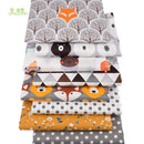 Chainho,8pcs/Lot,Jungle Animals Series,Printed Twill Cotton Fabric,Patchwork Cloth,DIY Sewing Quilting Material For Baby&amp;Child