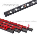 Niscarda LED Car Foot Light Ambient Lamp With Remote Control Multiple Modes Automotive Interior Decorative Lights