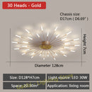 LED Lights Nordic Chandelier for Living Dining Room Bedroom Home Decoration Luxury Gold Or Black Modern Creative Hanging Lights