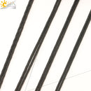 CSJA Natural Stones Necklaces &amp; Pendants Lucky Obsidian Lapis Tiger Eye Braided Rope Chain Woman Men Vintage Jewelry Gifts S463