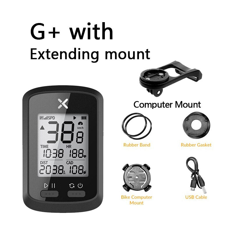 XOSS Bike Computer G+ Wireless GPS Speedometer Waterproof Road Bike MTB Bicycle Bluetooth ANT+ with Cadence Cycling Computers