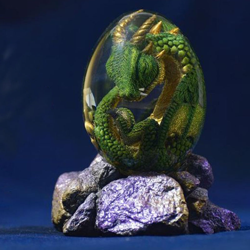 Halloween Decoration Dinosaur Egg Statue Lava Dragon Egg Ornamental Collection Resin Crystal Minerale Gemstone Reiki Home Decor