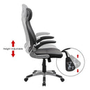 Swivel Mesh Office Computer Chair with Headrest Executive chair Ergonomic Mechanism Synchronized Height Adjustable, Black