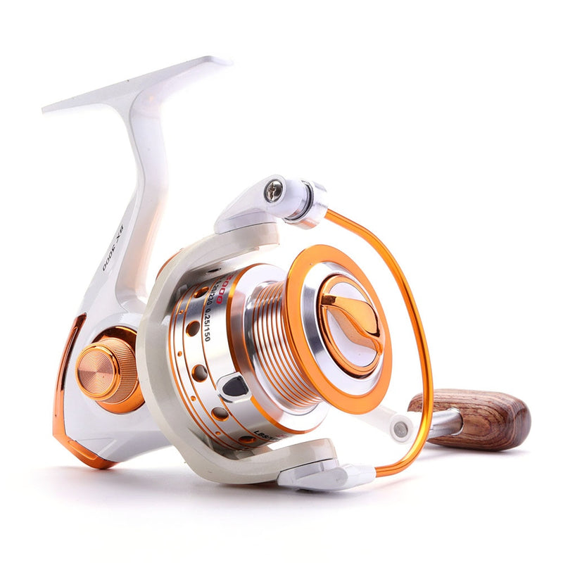 Spinning Fishing Reel 12BB + 1 Bearing Balls 500-9000 Series Metal Coil Spinning Reel Boat Rock Fishing Wheel