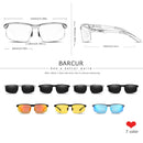 BARCUR Aluminium Magnisium Sport Sunglasses Polarized Light Weight Driving Glases Men Women
