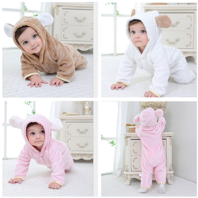 Orangemom Newborn Baby Winter Clothes Infant Baby Girls clothes soft fleece Outwear Rompers baby coat newborn -12m Boy Jumpsuit