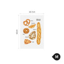 Nordic Hanging Wood Poster Calendar Hanger Frame Bread Fruit Posters Prints Wall Pictures for Home Living Room Kitchen Wall Art