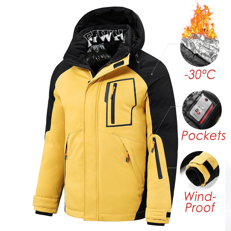 5XL Männer 2022 Winter Neue Outwear Dicke Warme Parkas Jacke Mantel Männer Lässige Winddichte Taschen Abnehmbare Mit Kapuze Parkas Jacke Männer